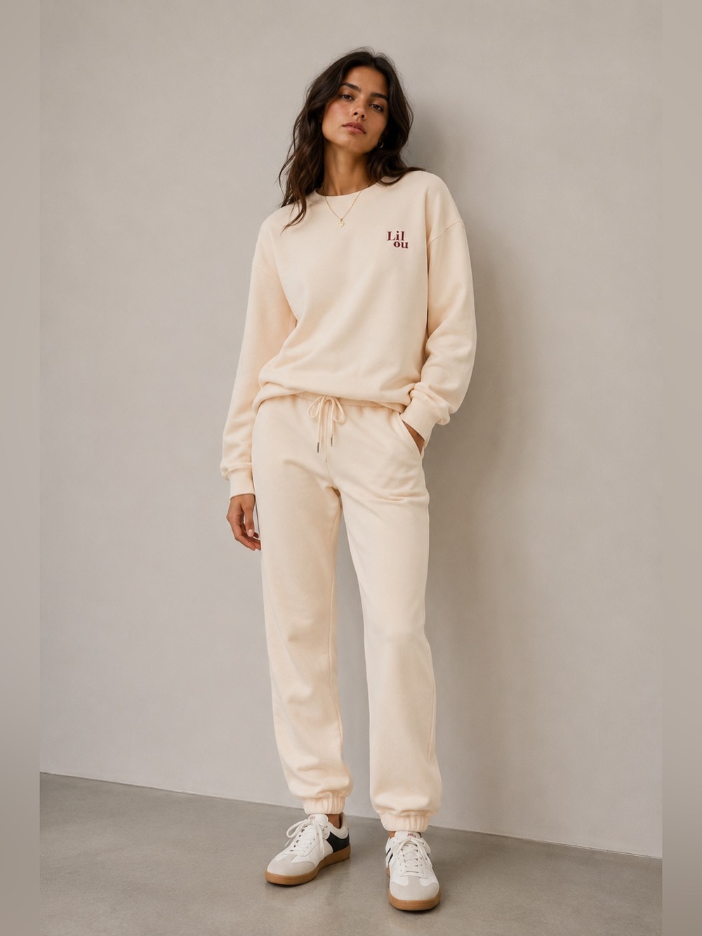 Blogger favorite PULLOVER SWEATER ELASTIC WAIST JOGGER PANTS co-ord set